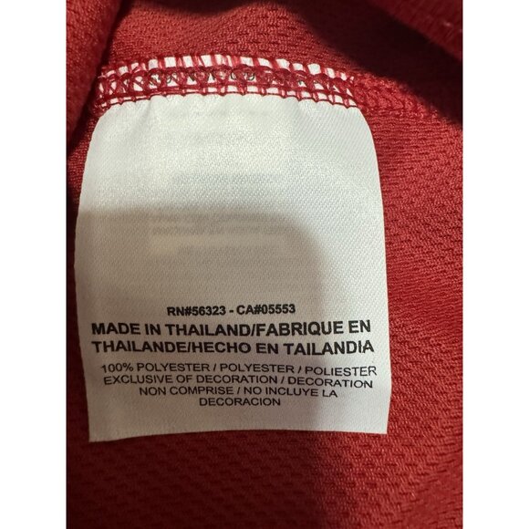 Nike Polo Shirt Men Size 3XL Red Golf Dri Fit Polyester Athleisure Rams LOGO NWT - Picture 8 of 16